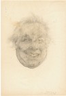 Faccione disegno su carta 19,5x13,5 1998
