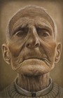 Il volto del grande nonno 2 tecnica mista su tavola 172x112 2004