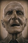 Il volto del grande nonno 6 tecnica mista su tavola 172x112 2005