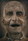 Il volto del grande nonno 7 tecnica mista su tavola 200x140 2005