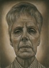 Volto-ombra (mia madre) olio su tavola 67x49 2005