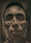 Volto ombra 6 (or Il voltodall�ombra crudele) olio su tavola 67x49 2005